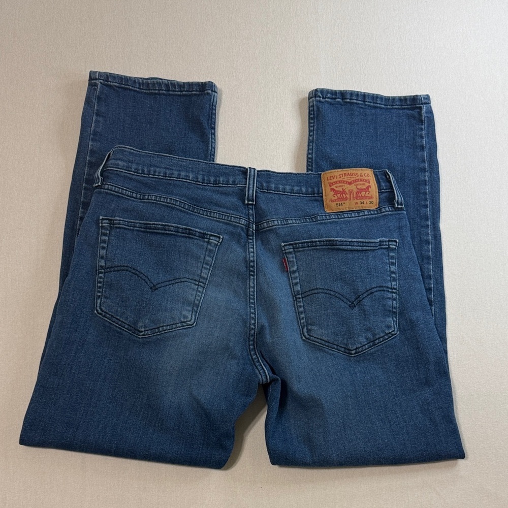 Levi's Men's Dark Blue Straight-Leg Jeans